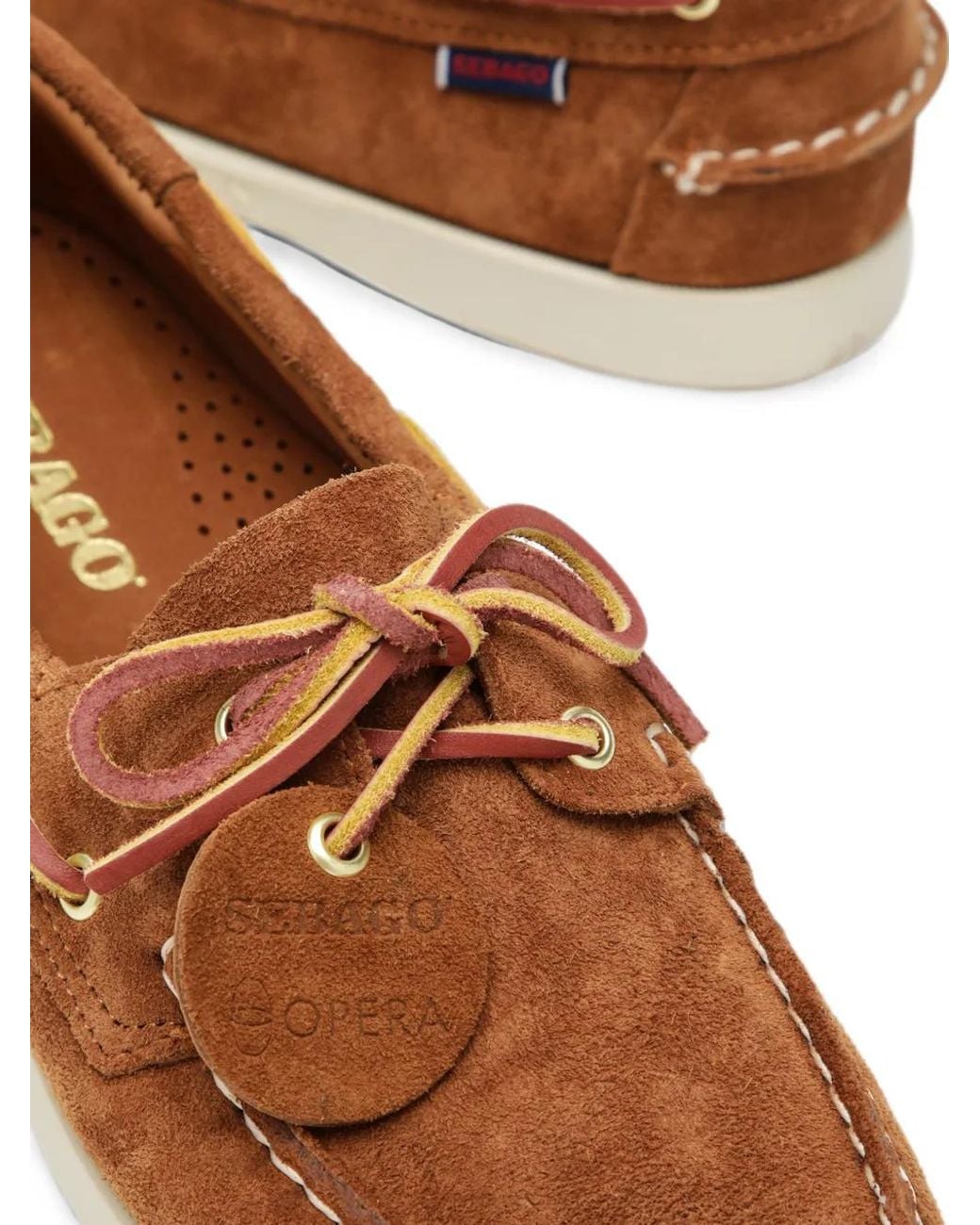 Sebago Brown Portland Artisan Boat Shoes for men