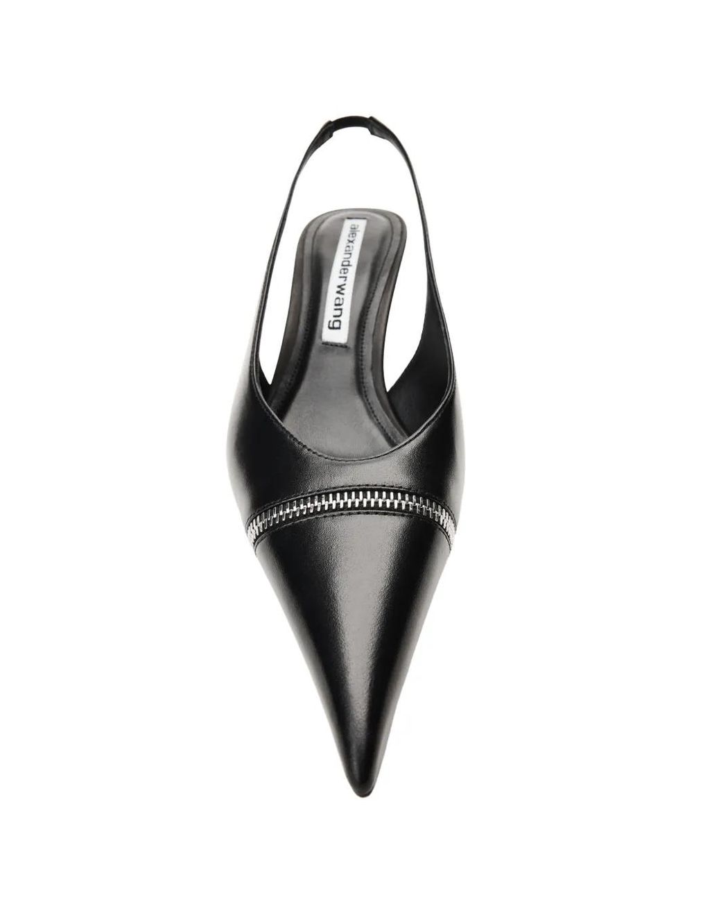 Alexander Wang Black Slasher-Zip Slingback Pumps