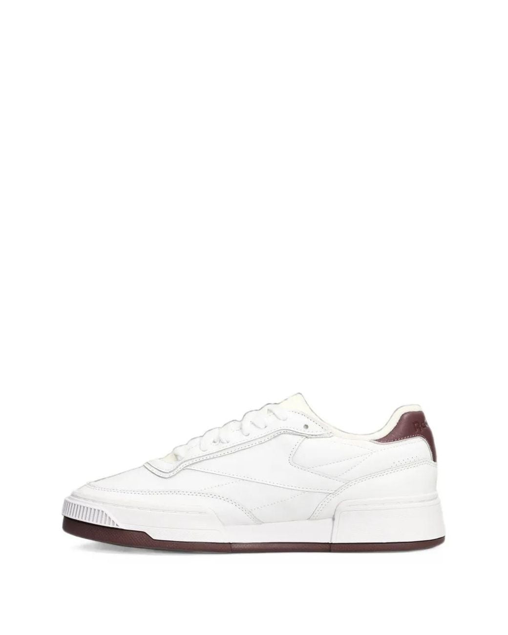 Reebok White Sneakers Mit Logo-Patch
