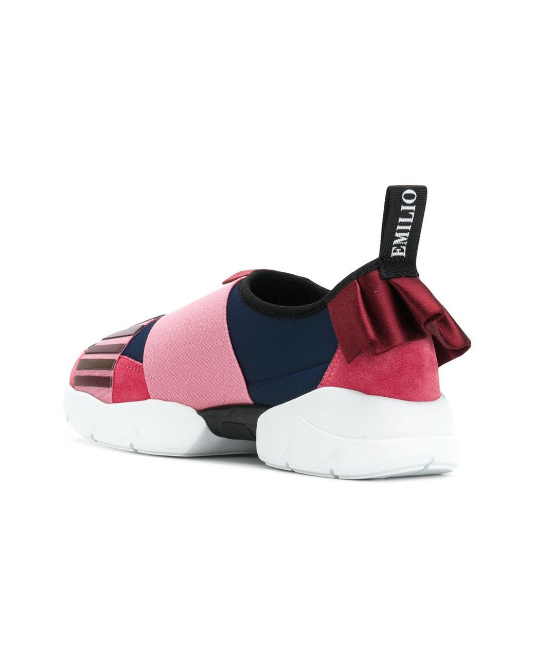 Emilio Pucci Synthetic Low Ruffle Sneakers in Pink & Purple (Pink) | Lyst
