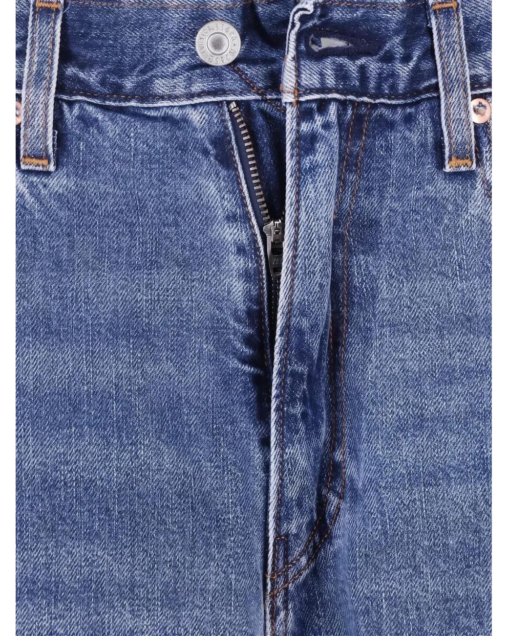 Levi's Blue Faded Straight-Leg Jeans for men