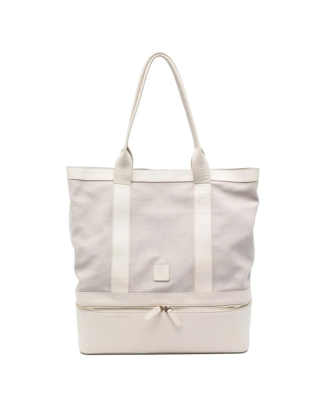 Eleventy White Zip Tote Bag for men