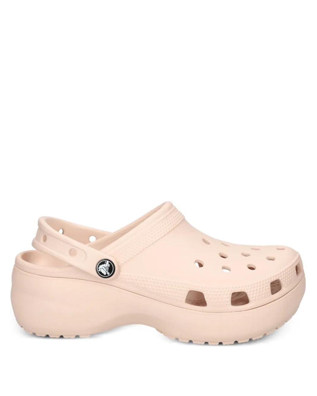 CROCSTM Pink Platform Heel Slides