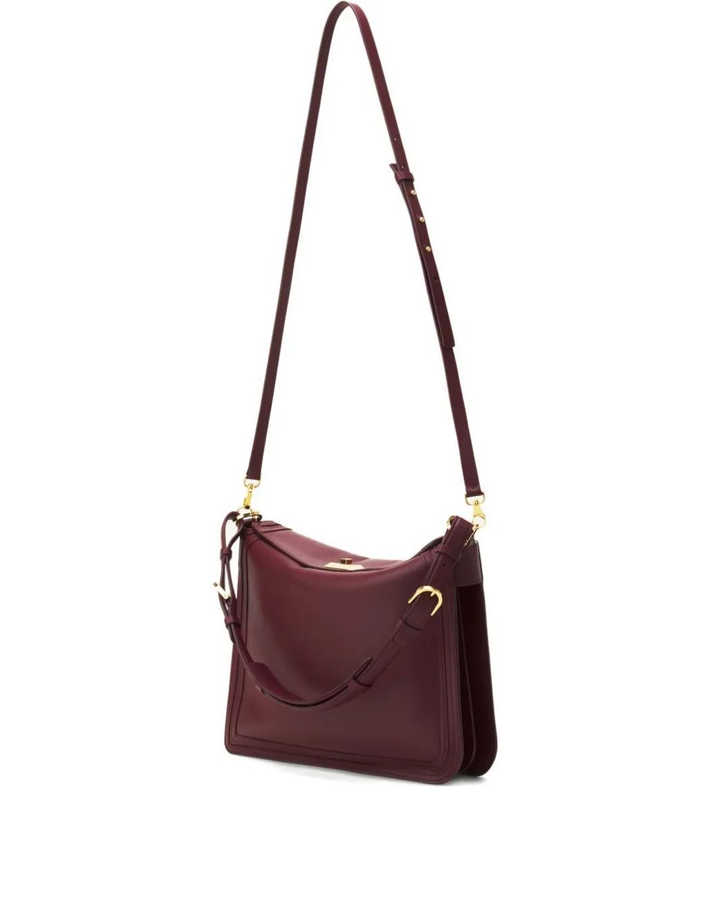 Lanvin Purple Sac Compagnon Leather Shoulder Bag