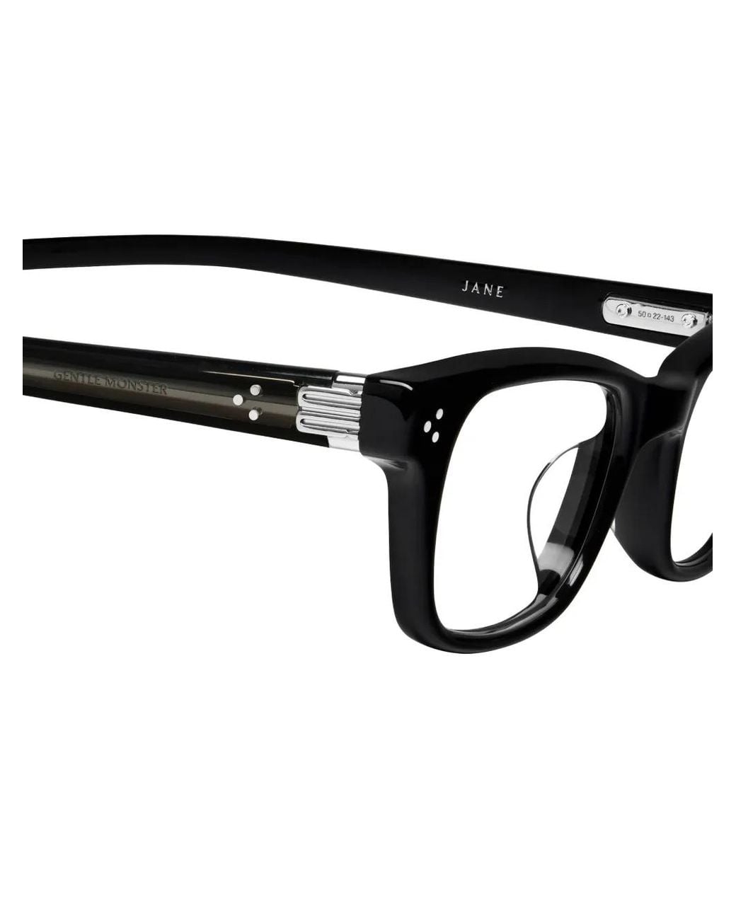 Gentle Monster Black Jane 01 Rectangle-Frame Glasses