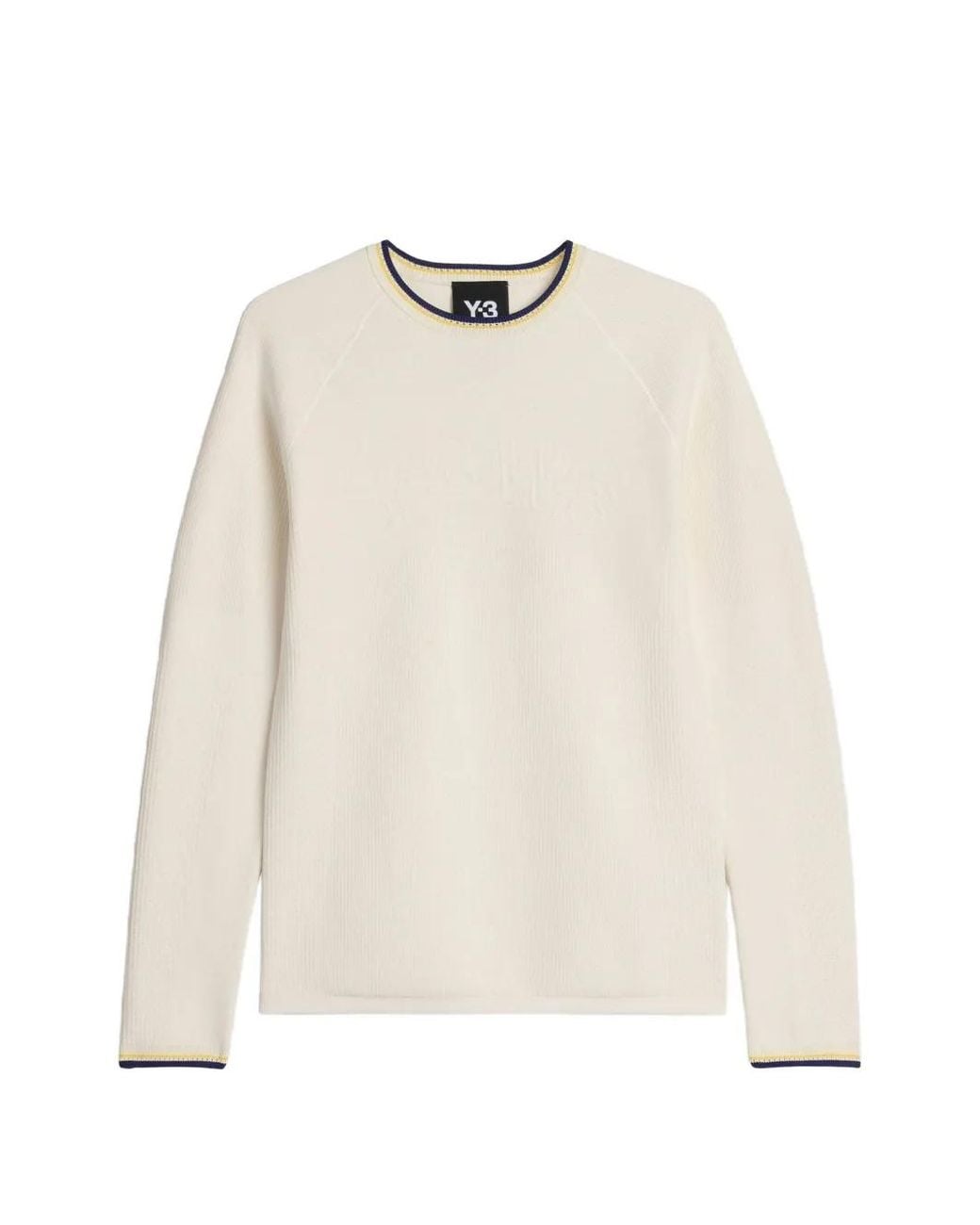 Wales Bonner White X Y-3 Ribbed-Knit Raglan-Sleeve Sweater