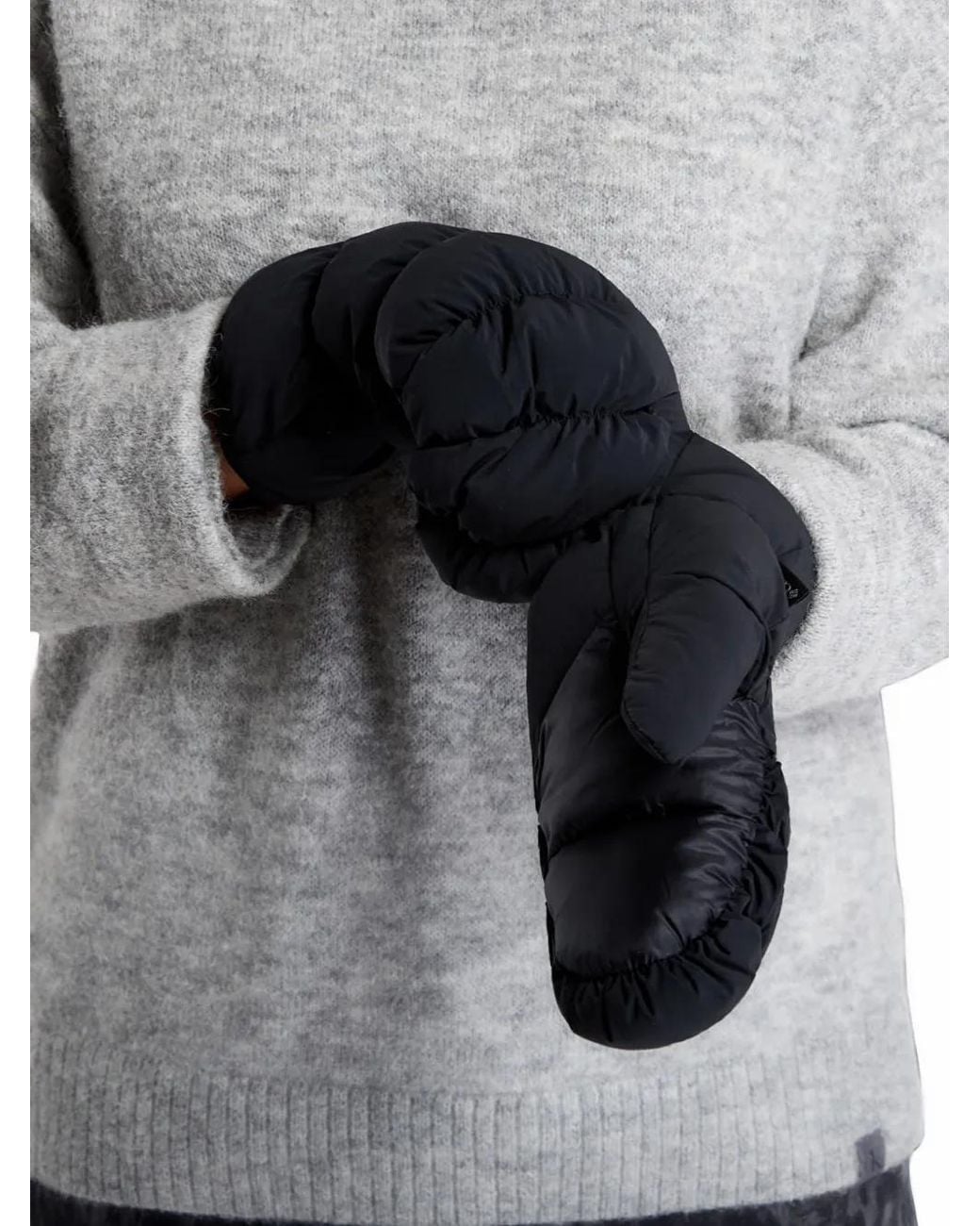 Columbia Black Csc Luxe Quilted Mittens