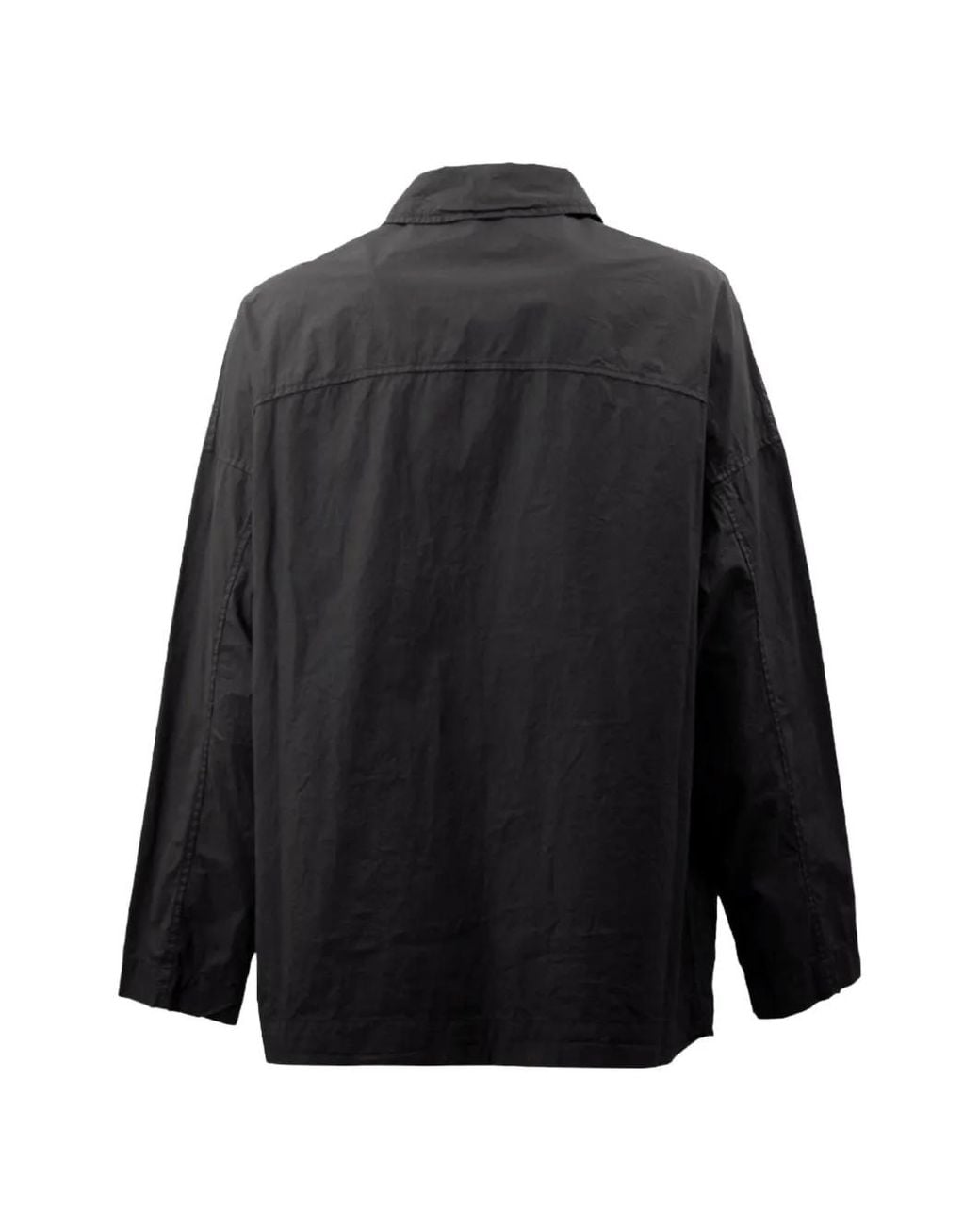 Casey Casey Black Button-Up Patch-Pocket Jacket for men