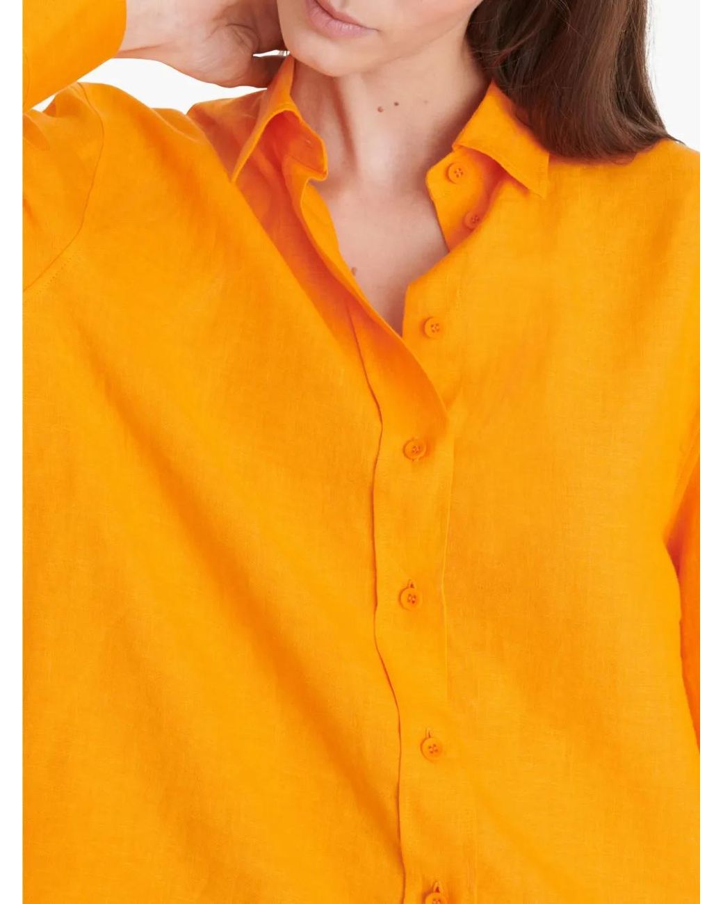 Eres Mignonette Linnen Blouse in het Orange