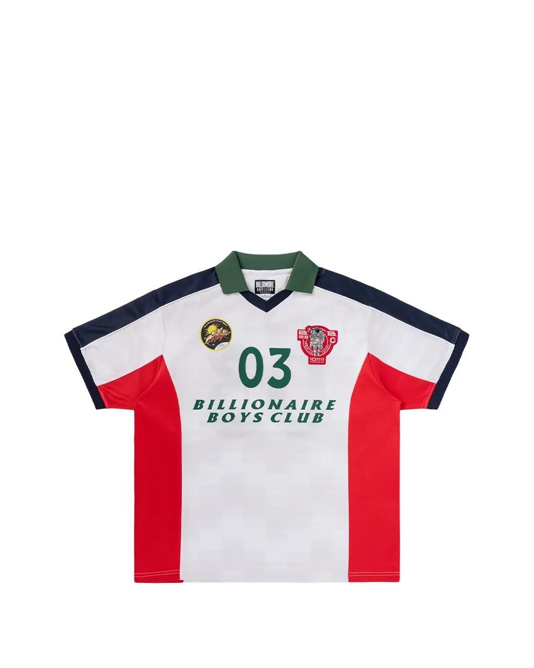 BBCICECREAM Red Midi Polo-Collar T-Shirt for men