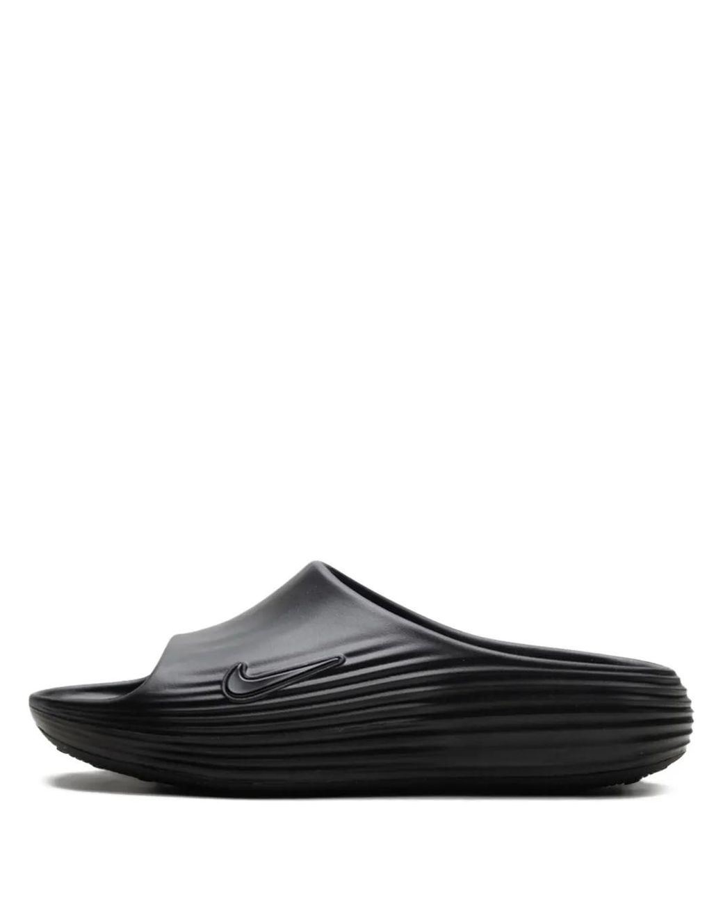 Nike Black Reactx Rejuven8 "Triple" Slides for men