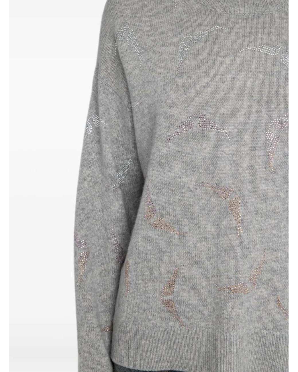 Zadig & Voltaire Gray Markuz Cashmere Sweater