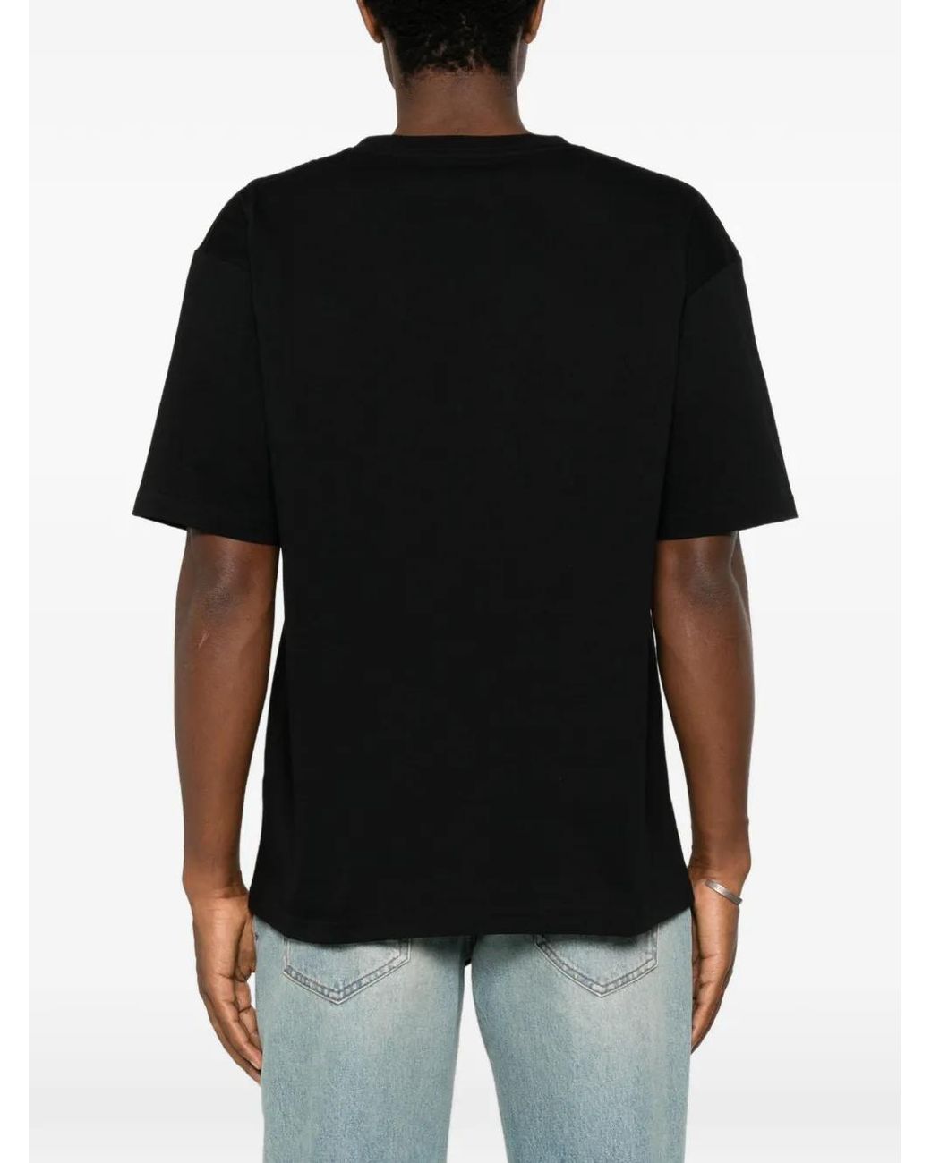 Valentino Garavani Black Panther-Print Cotton T-Shirt for men