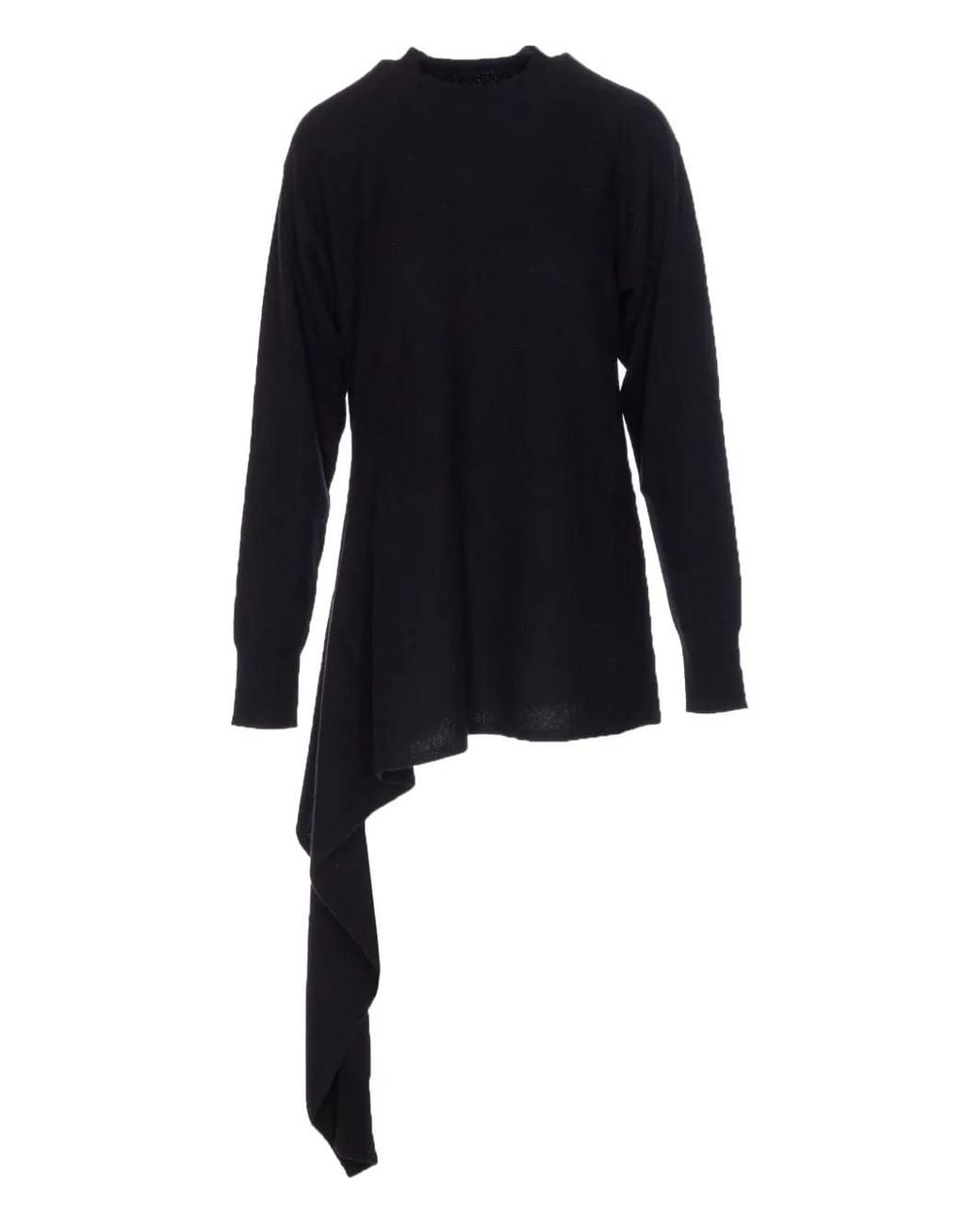 Uma Wang Blue Bow Long-Sleeved Top