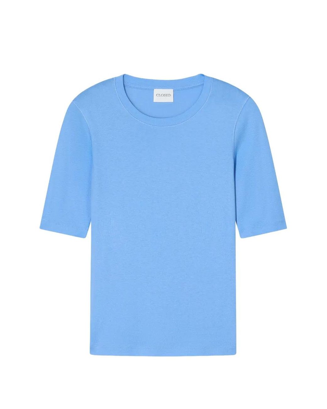 Closed Blue Crew-Neck Short-Sleeve T-Shirt