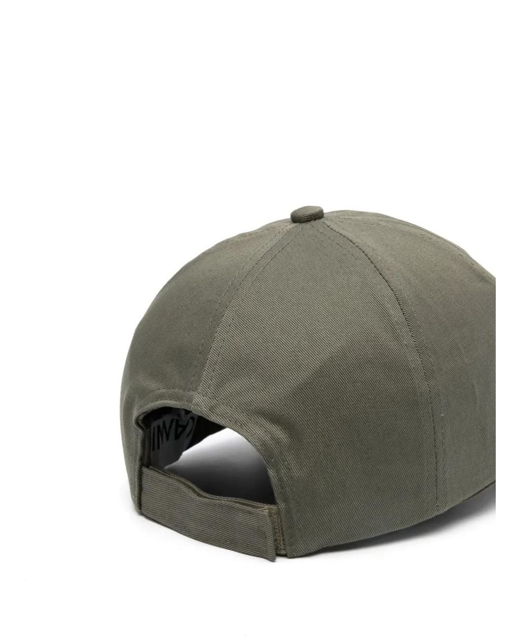 Ganni Gray Logo Cotton Baseball Cap
