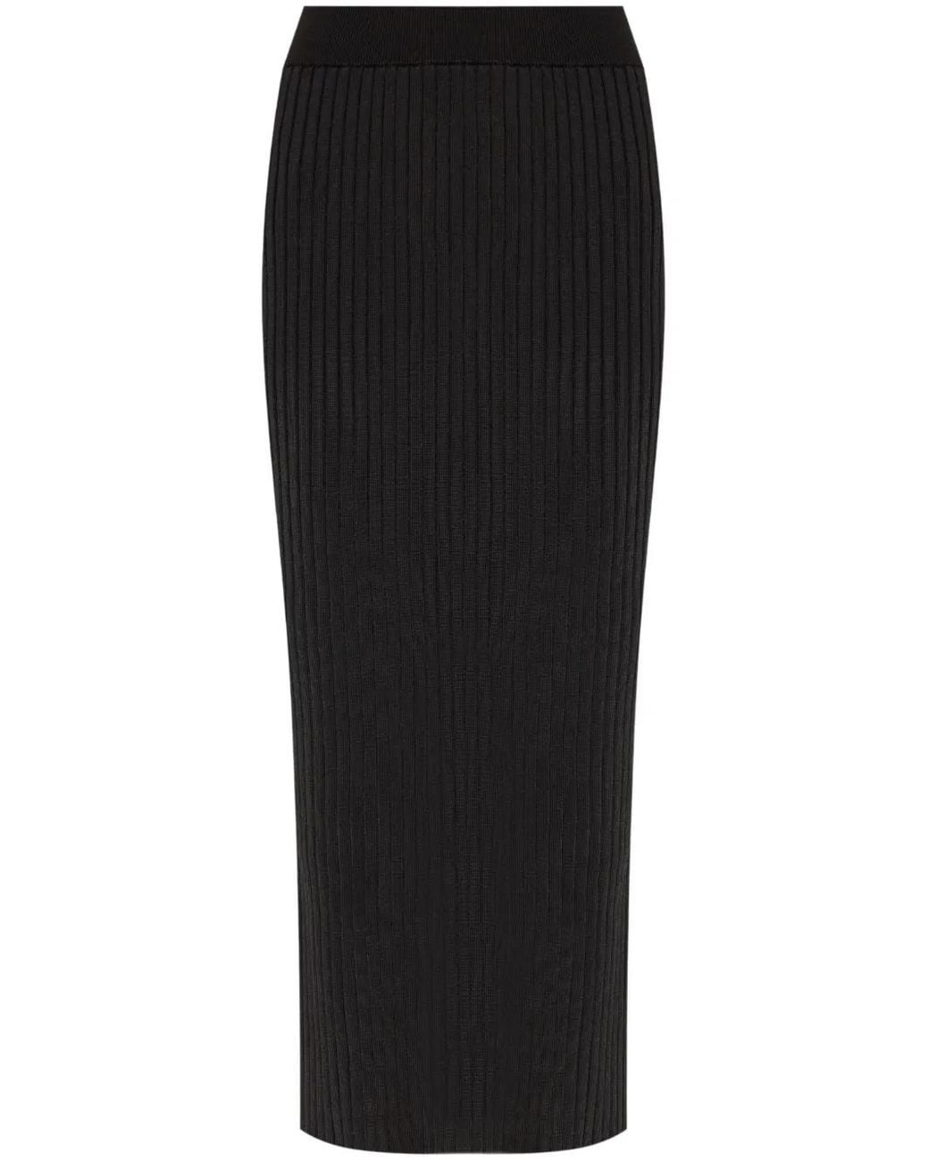 Jil Sander Black Sophisticated Tube Skirt For The Modern