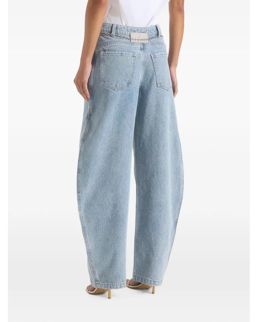 Manière De Voir Blue Jean Enora À Détail De Chaîne Crème