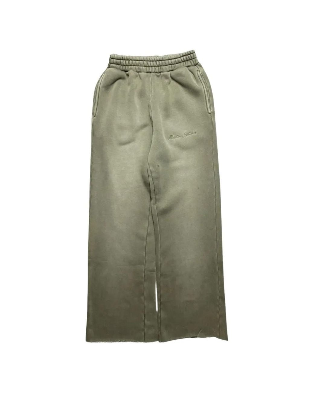 THIRTEENTH STUDIO Green Logo-Embroidered Track Pants for men