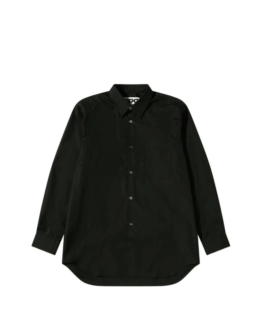 Comme des Garçons Black Logo-Print Cotton Shirt for men