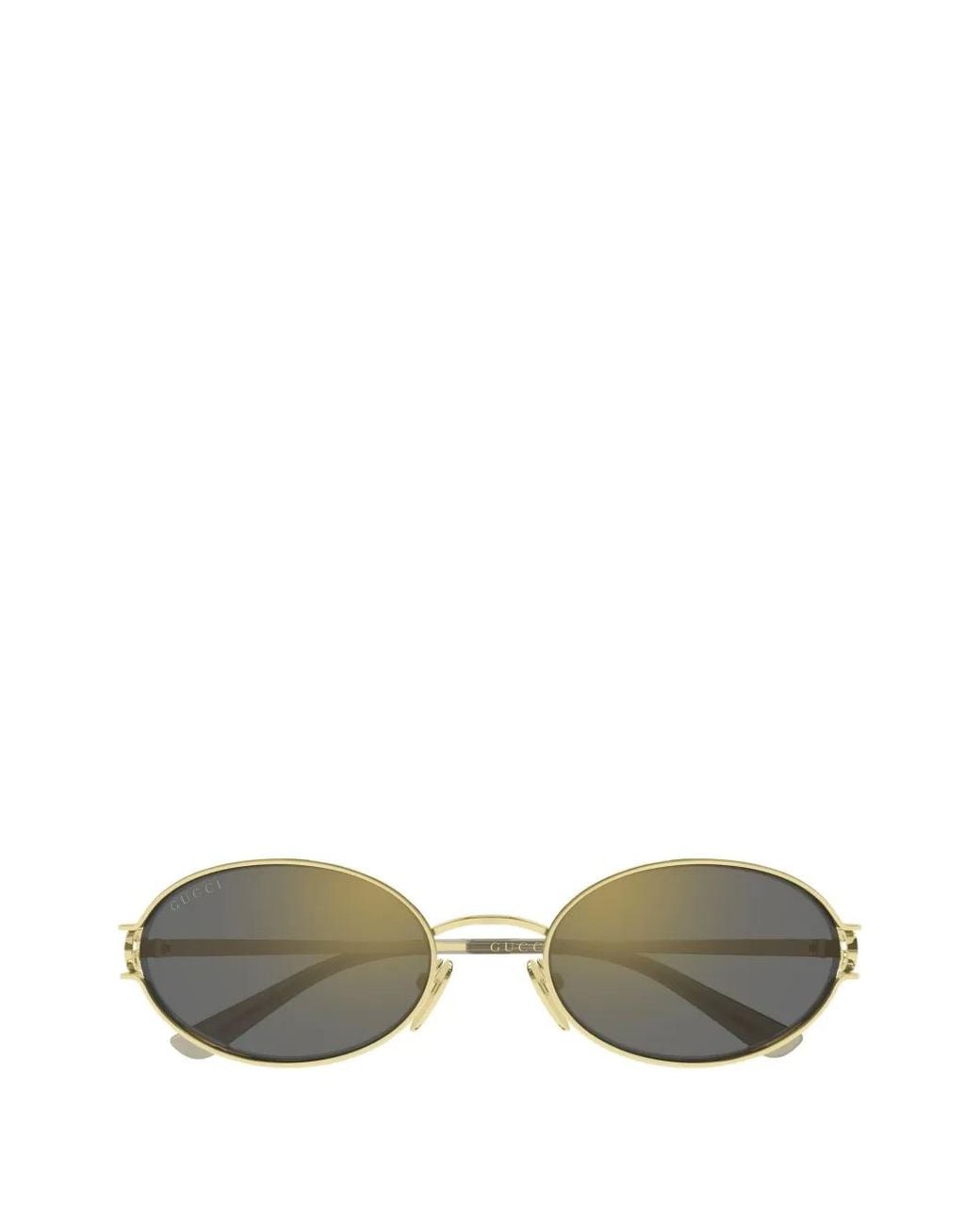 Gucci Green Interlocking G Oval-Frame Sunglasses