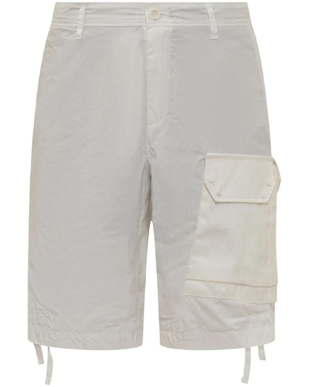 C P Company Gray Faded-Effect Shorts for men