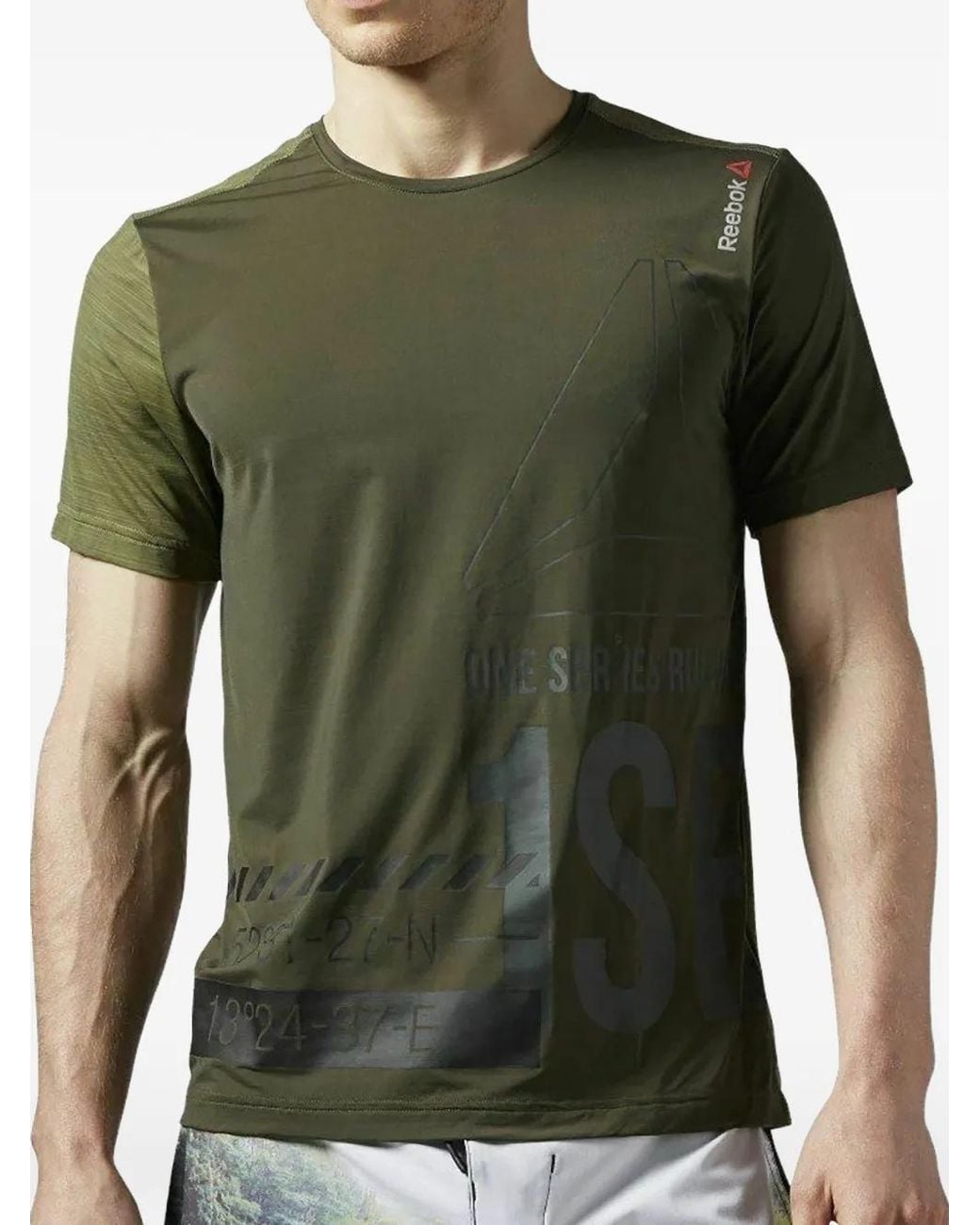 Reebok Green Shortsleeve Activchill T-Shirt for men