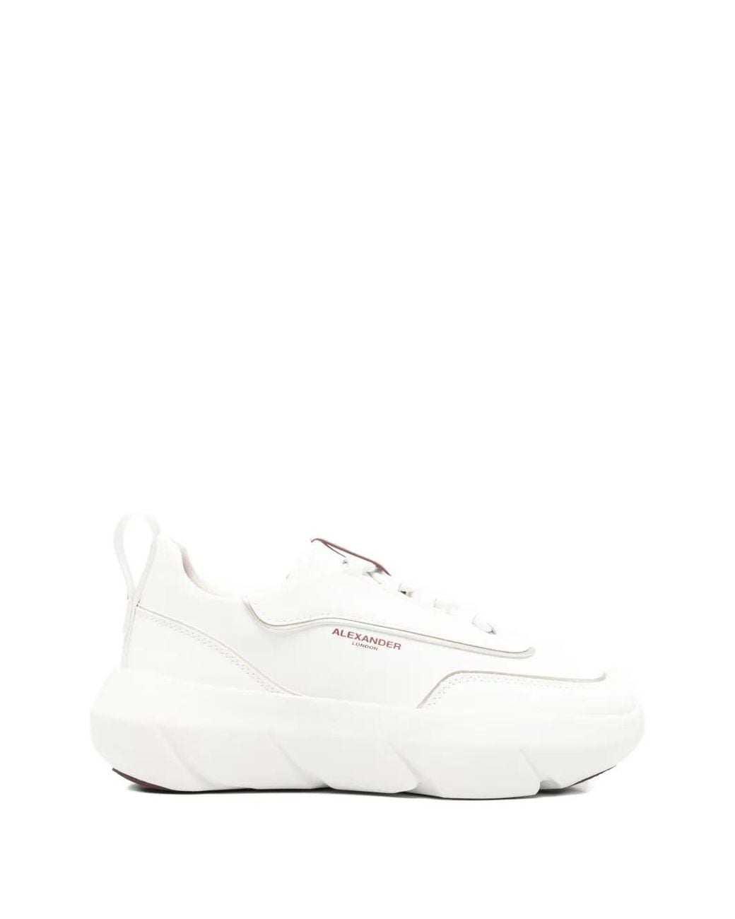 Alexander Smith White Eclipse Leather Sneakers