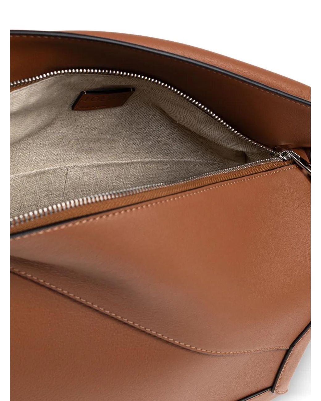 Loewe Brown Small Puzzle Edge Tote Bag