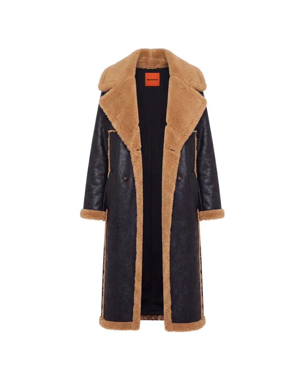 Simon Miller Black Jetz Faux-Shearling Coat