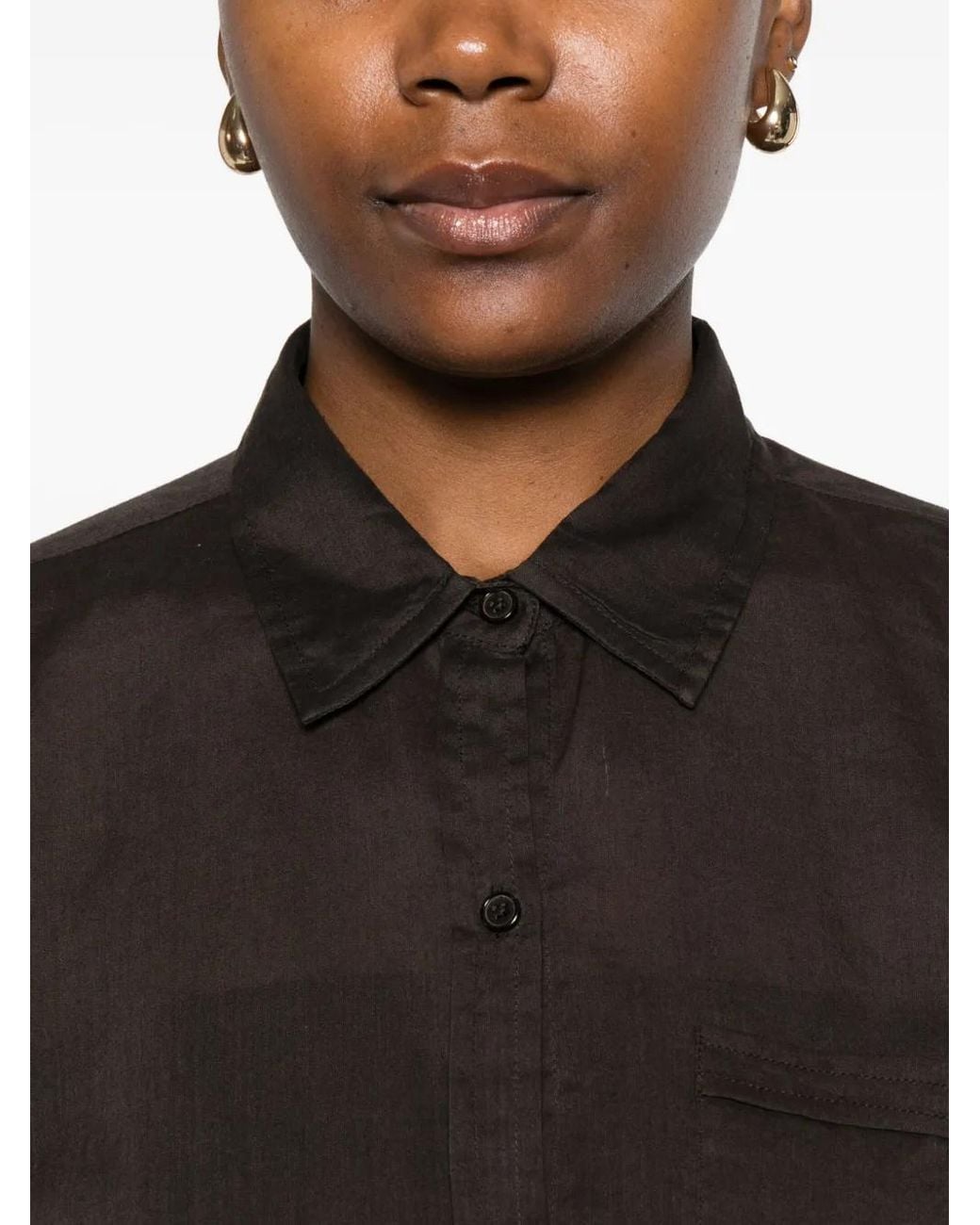 Nili Lotan Button-Up Blouse in het Black