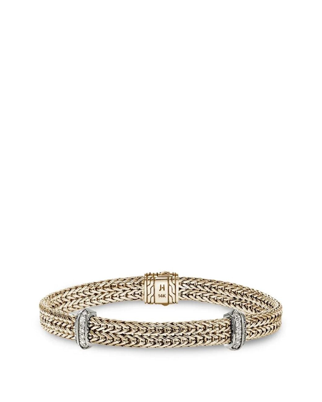 John Hardy Green 14K Icon Link Diamond Bracelet