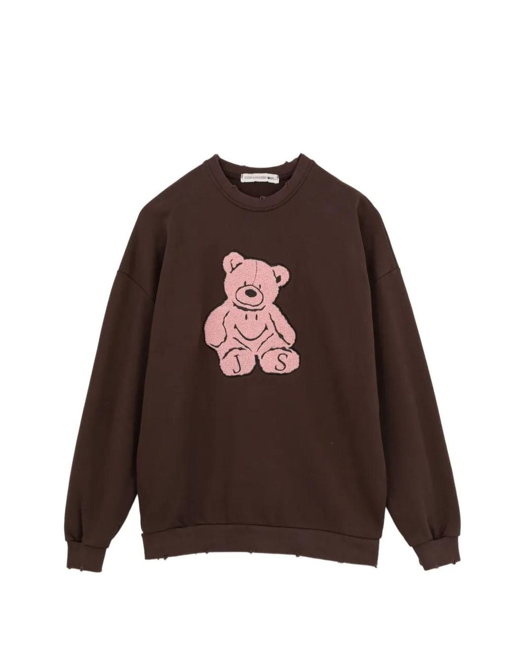 Joshua Sanders Brown Pull À Effet Usé Et Patch
