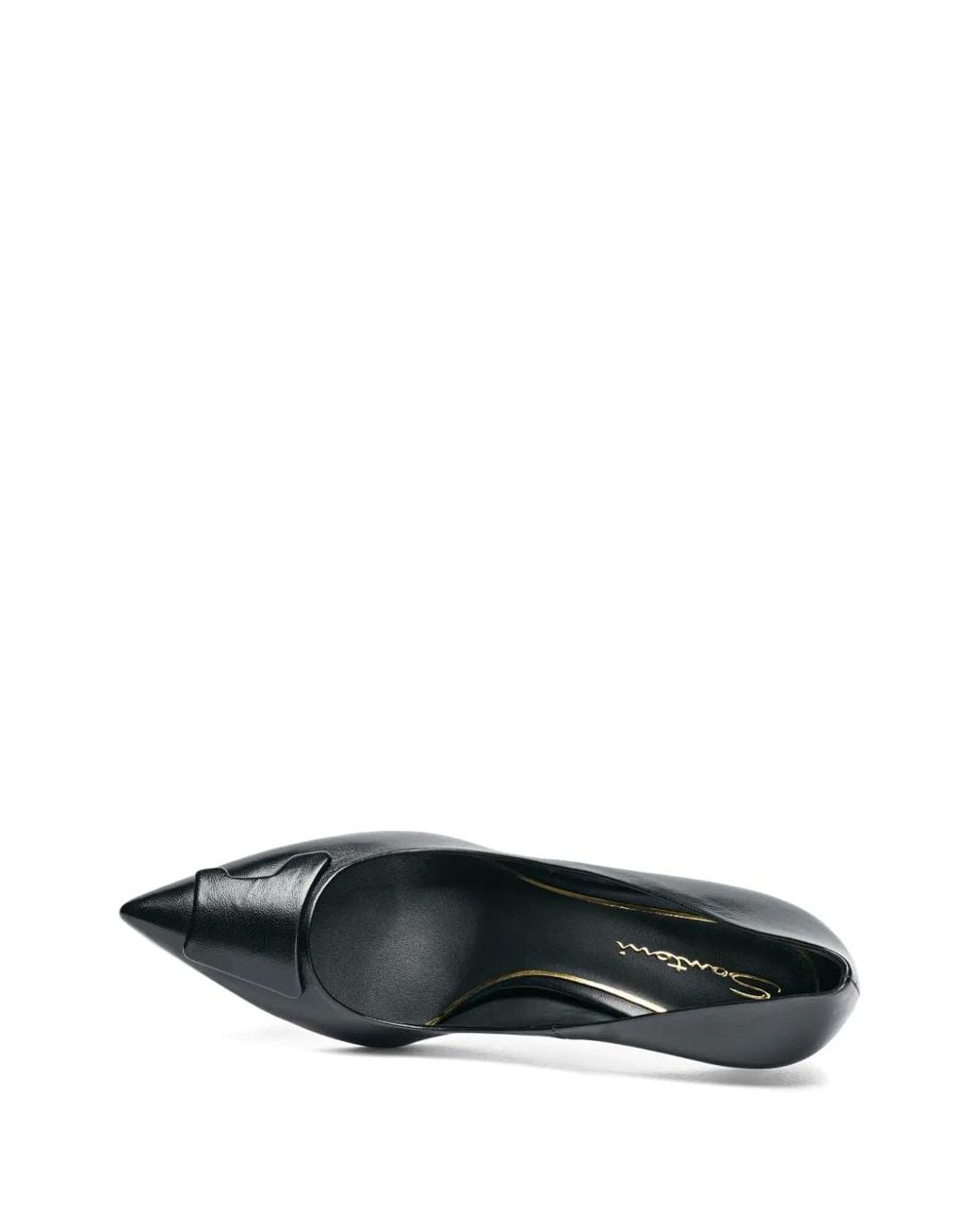 Santoni Black 85Mm Sibille High-Heel Pumps
