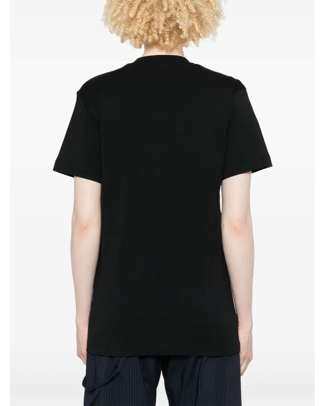 Moschino Black T-Shirt With Graphic Print