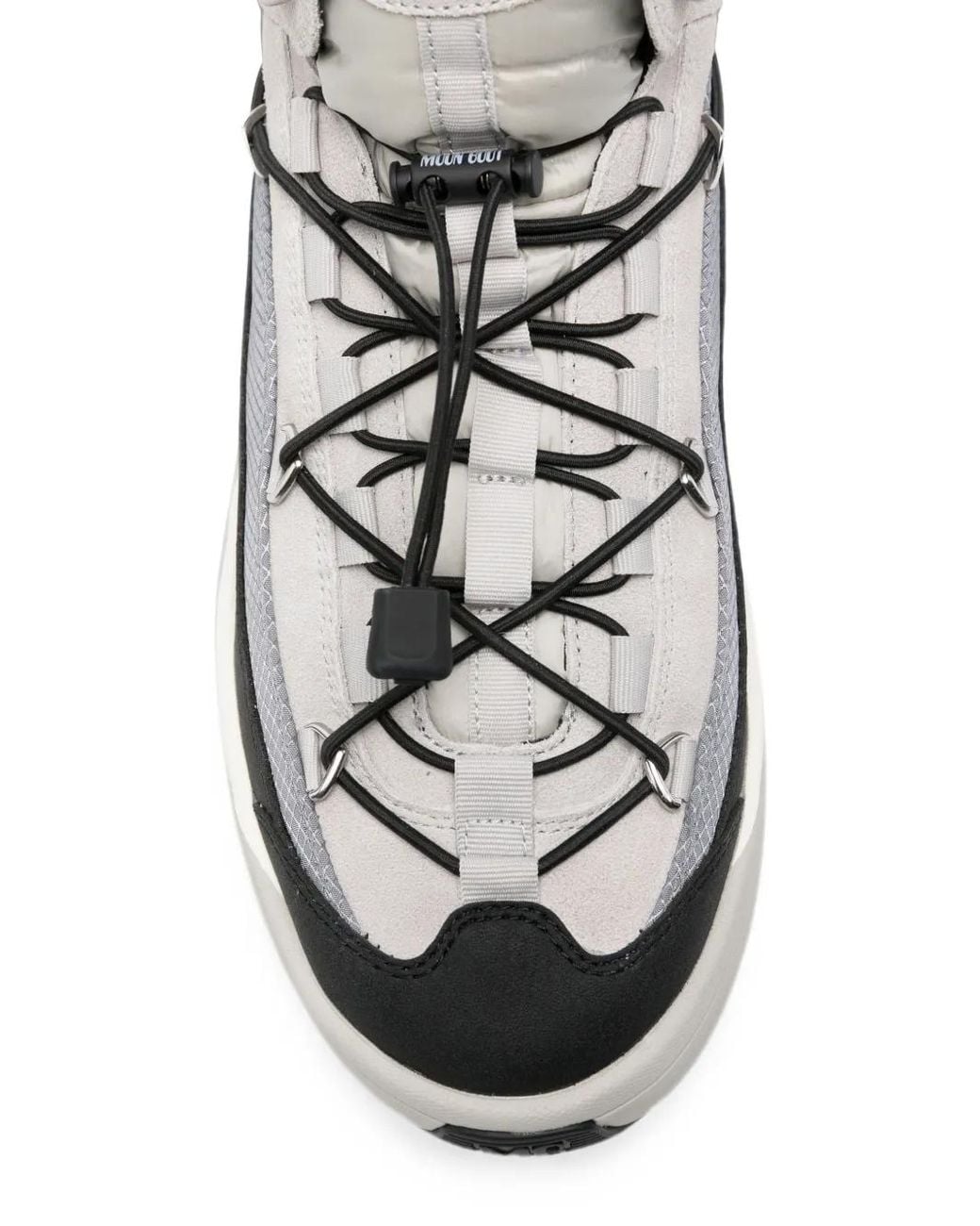 Sneakers Alte Con Inserti di Moon Boot in White