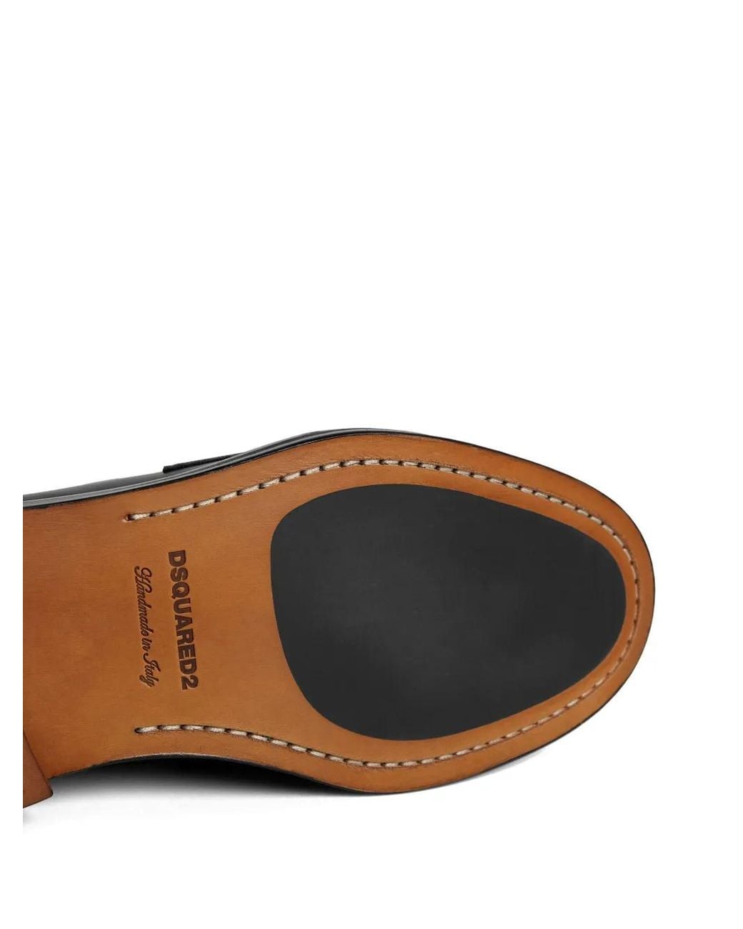 DSquared² Black Loafers Abrasivato Targhetta for men