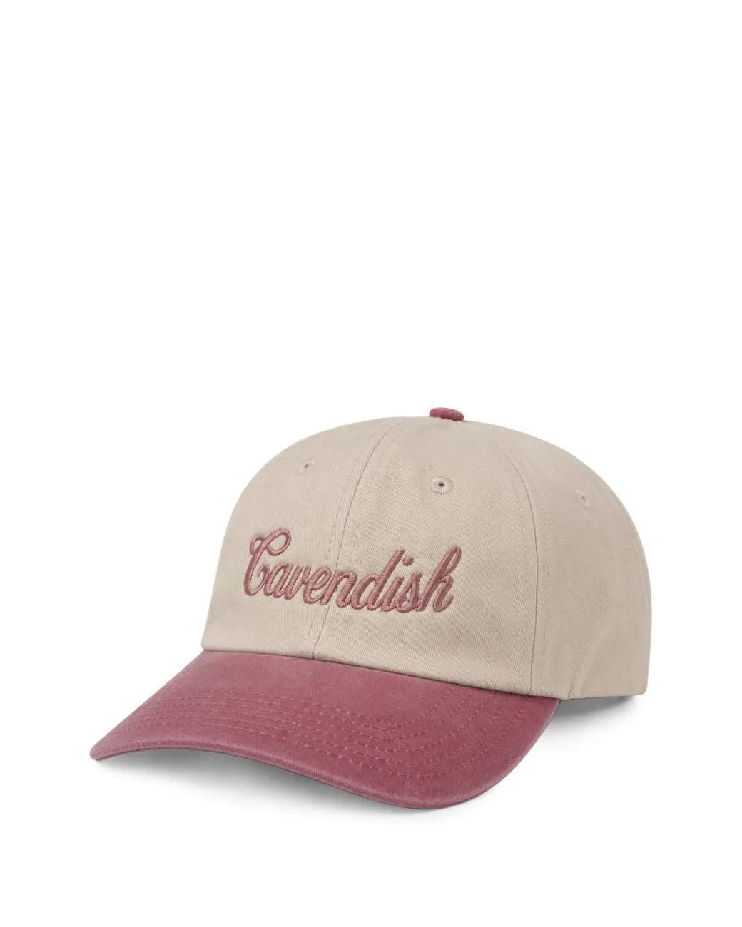 CAVENDISH® Pink Logo-Embroidered Baseball Cap