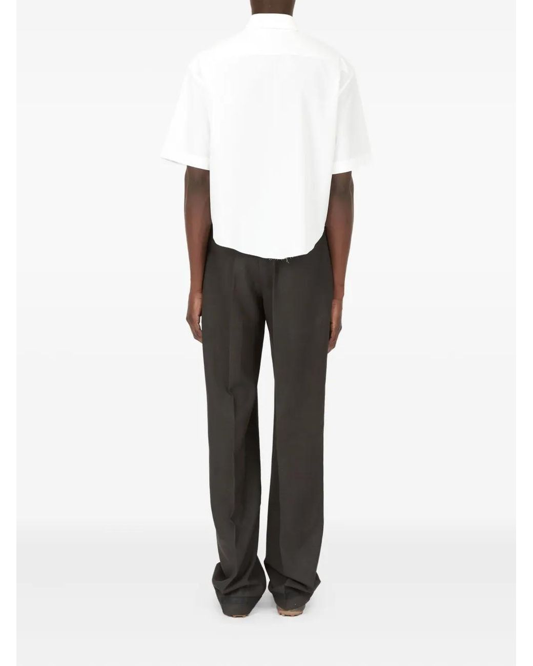 Maison Margiela White Short-Sleeve Shirt for men