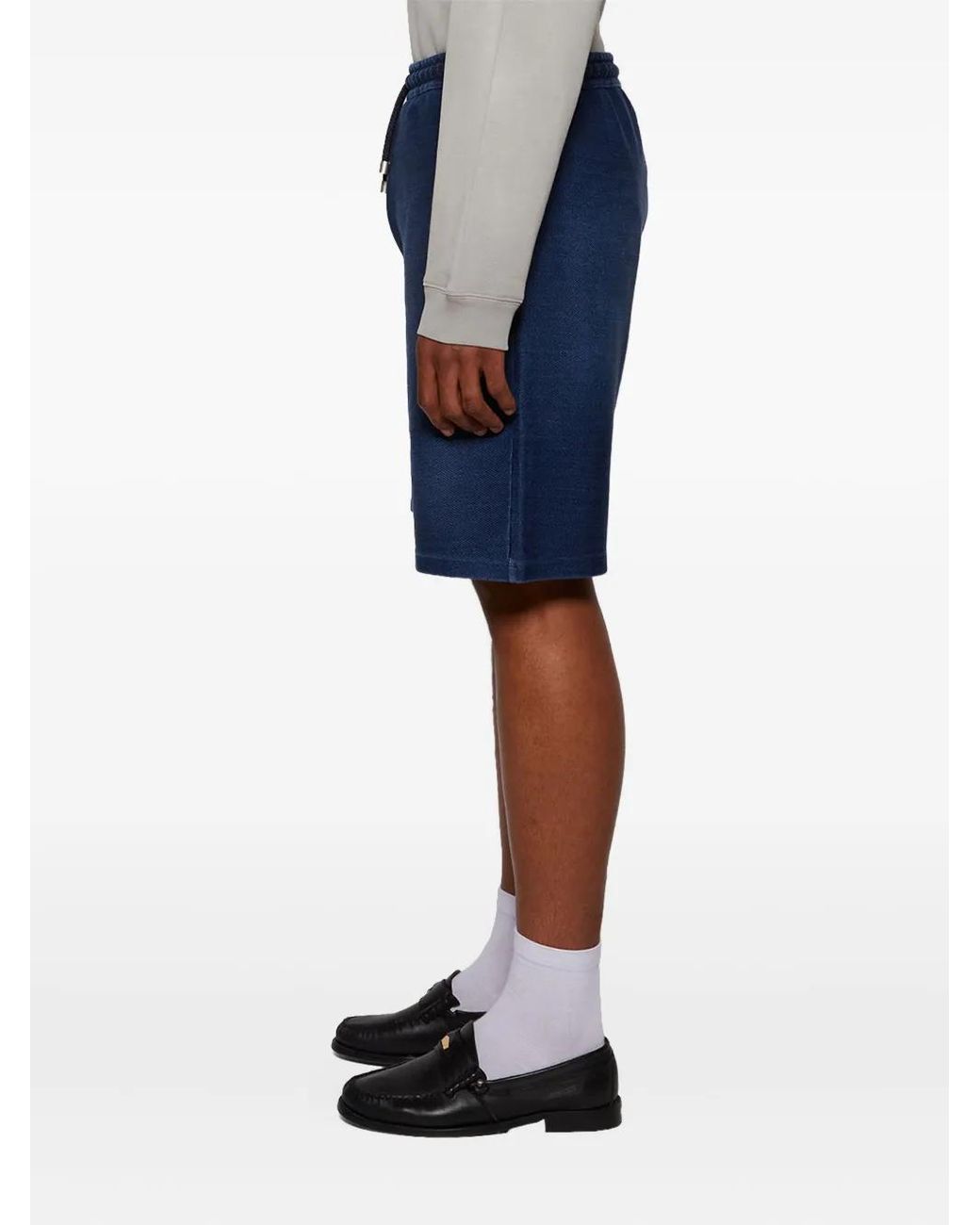 Loewe Blue Drawstring Denim Shorts for men