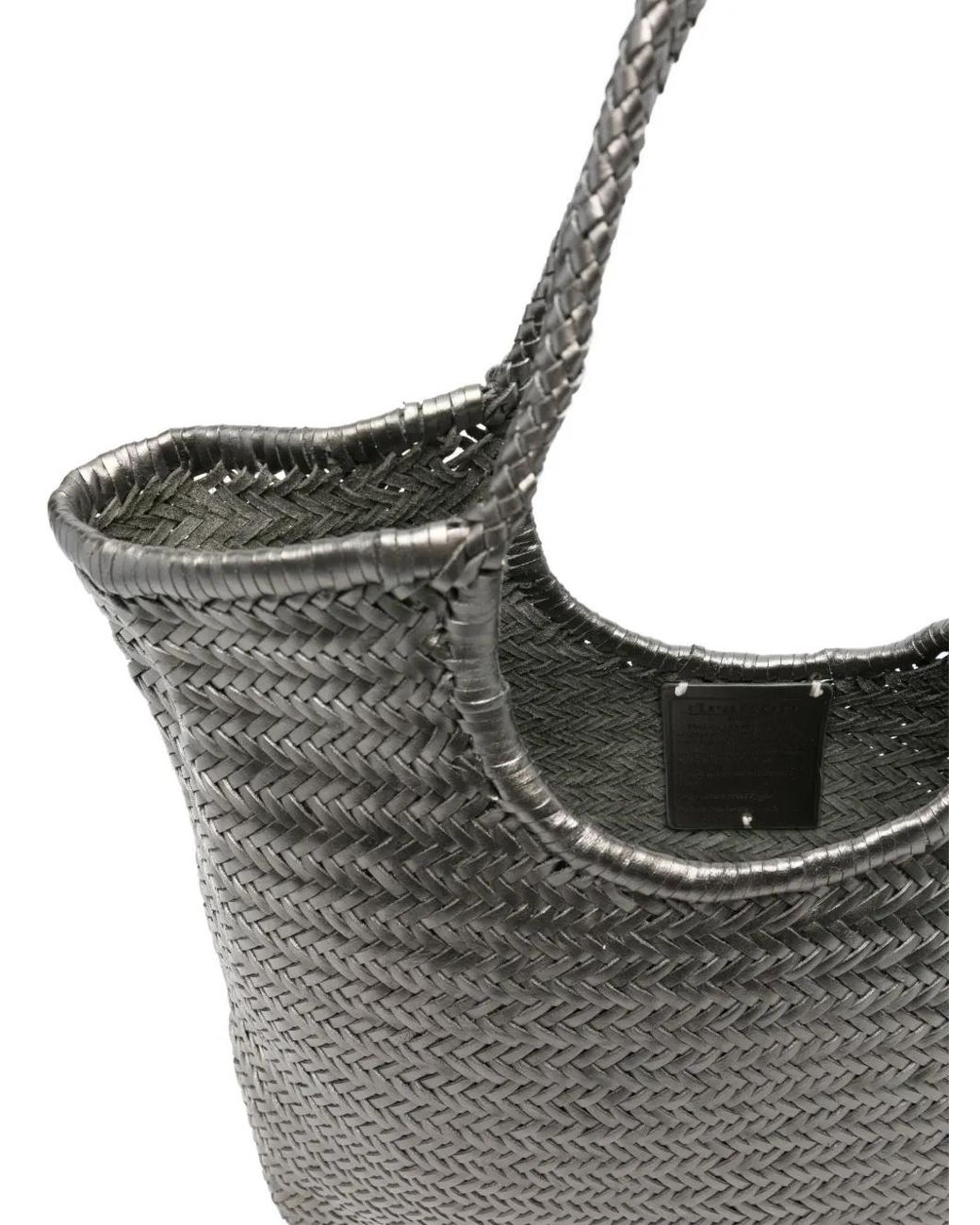 Dragon Diffusion Gray Diagonal Woven Tote Bag
