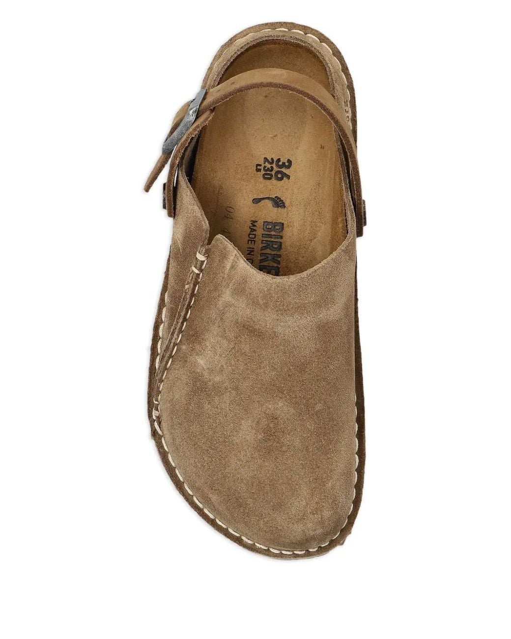 Birkenstock Brown Lutry Premium Suede Clogs