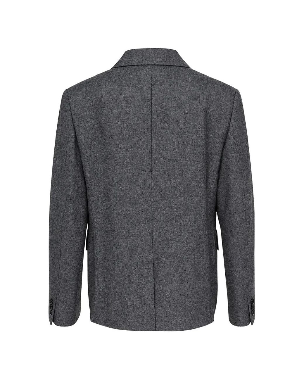 Comme des Garçons Gray Exposed-Seam Wool Jacket