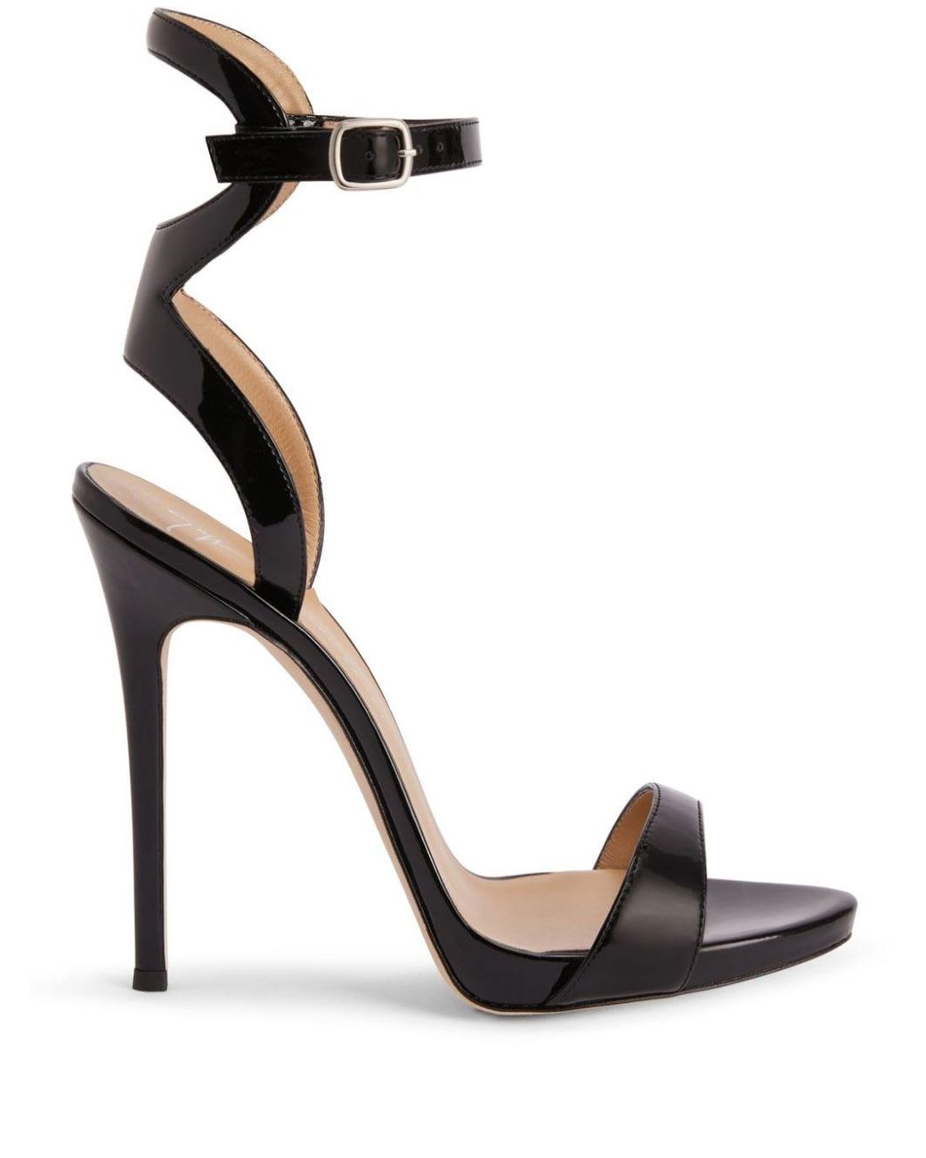 Giuseppe Zanotti Gwyneth 120Mm Leather Stiletto Sandals in Black Lyst