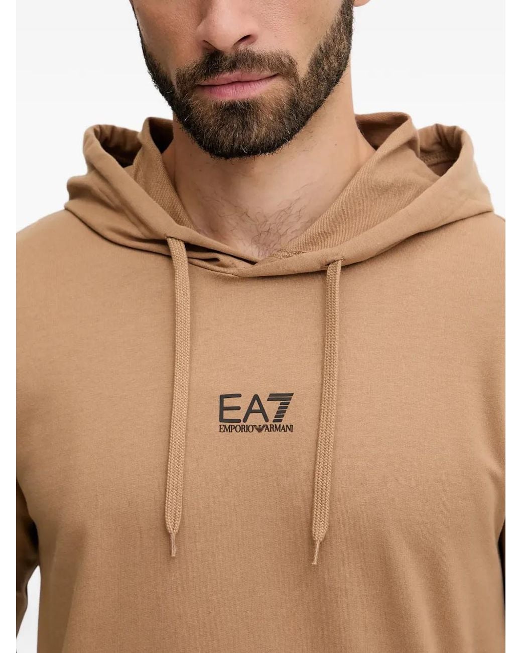 EA7 Trainingspak Met Capuchon En Logodetail in het Natural voor heren