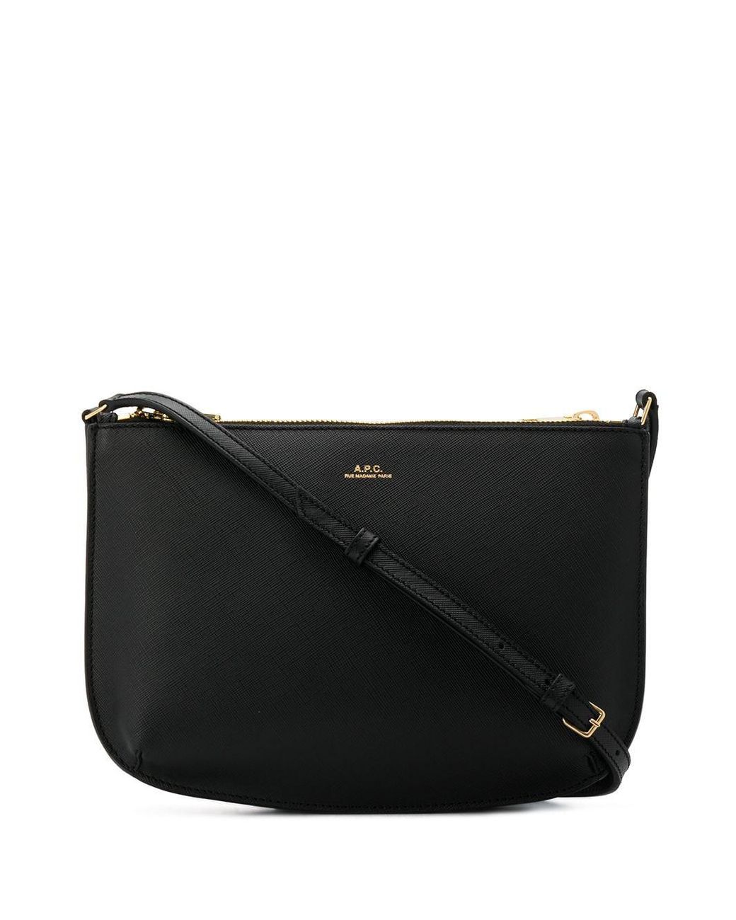 A.P.C. Leather Sarah Crossbody Bag in Black Save 11 Lyst