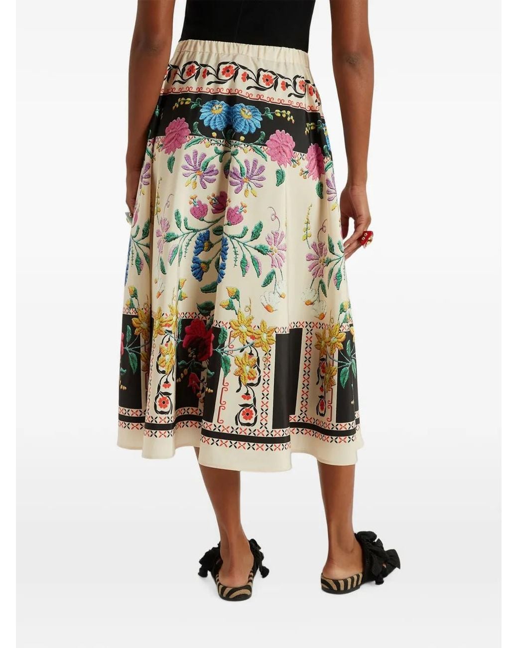 LaDoubleJ White Drawstring Skirt