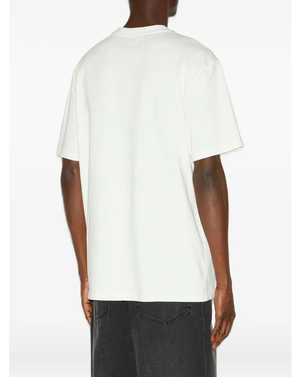 Isabel Marant White Embroidered T-Shirt for men