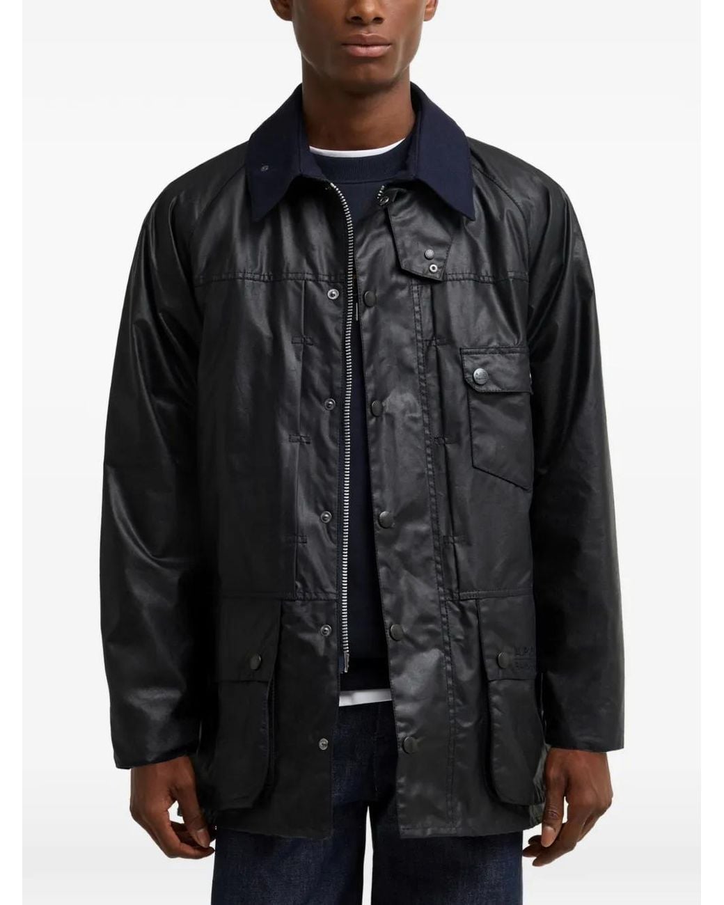Barbour Black Raglan-Sleeve Jacket for men