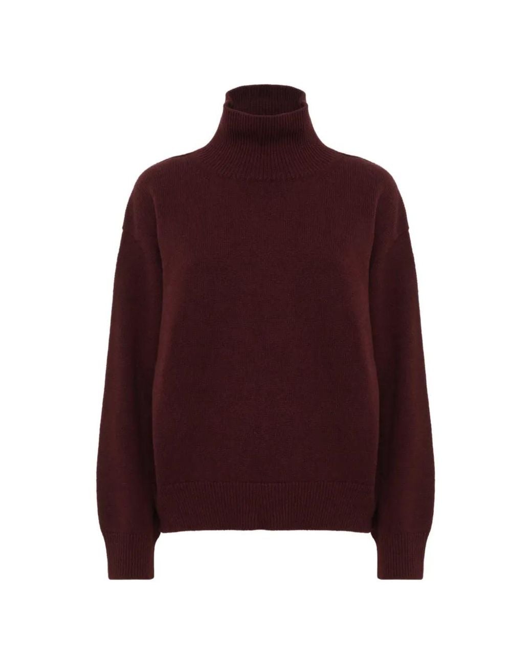 Pull Ample À Col Roulé Laneus en coloris Red